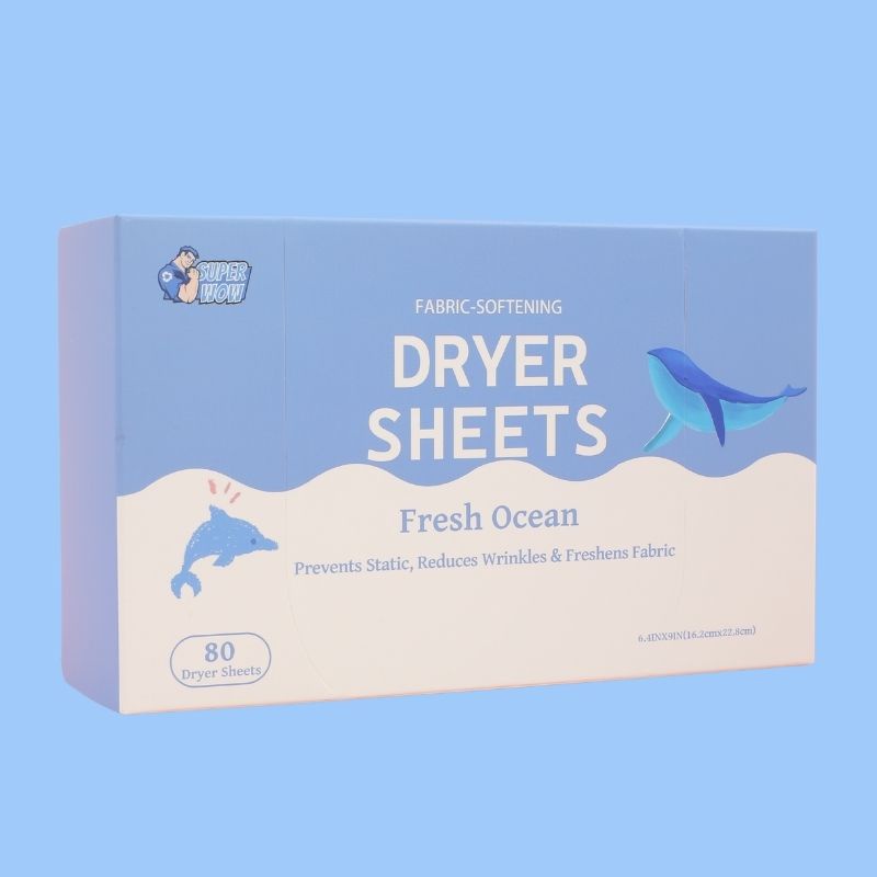 Fresh Ocean 80ct - индивидуальные бренд -ткани смягчитель Dryer Shets ODM