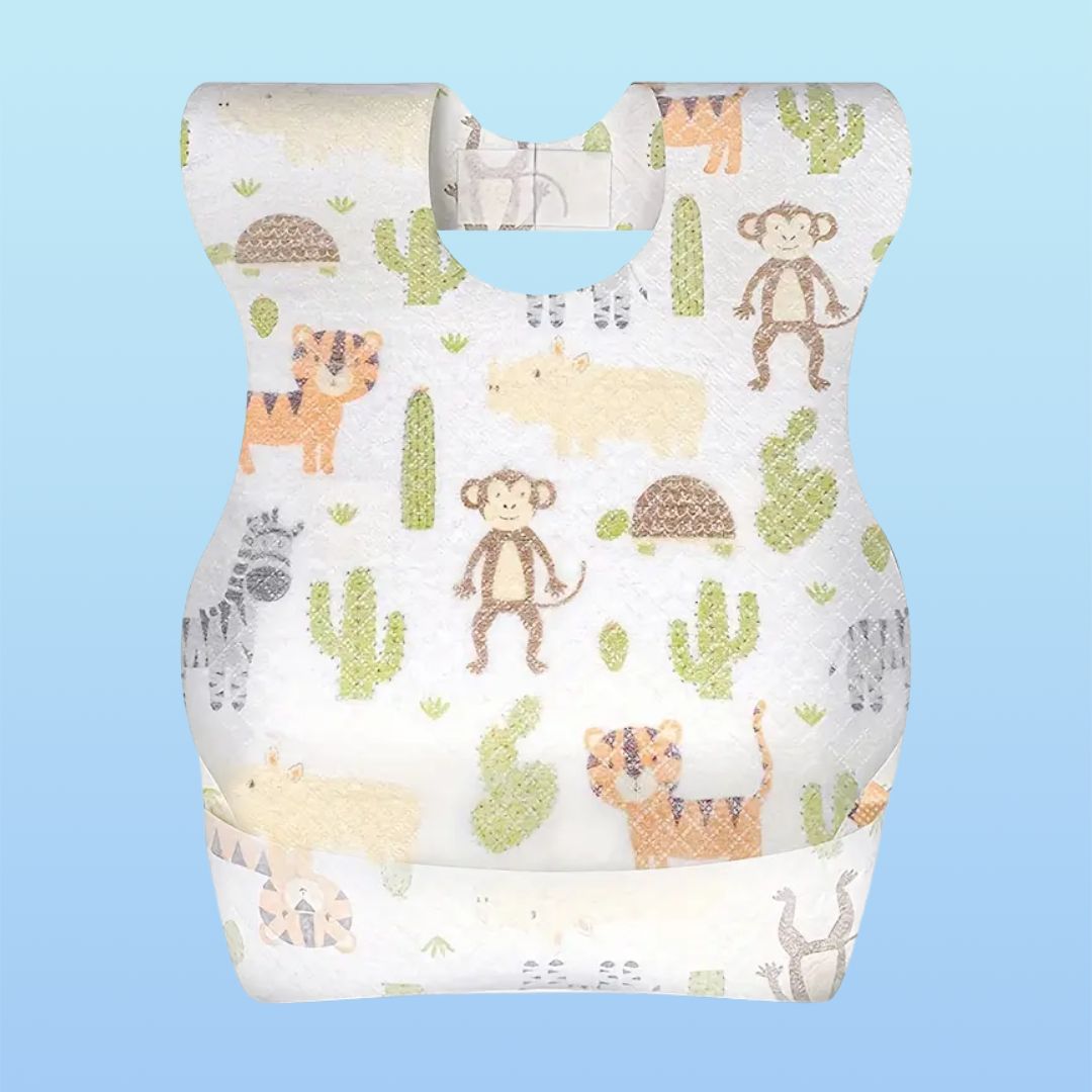 Одноразовые детские нагрудники с индивидуальным принтом — утолщенные водонепроницаемые нагрудники для младенцев и малышей - Superwow